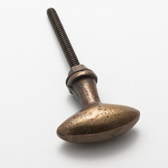 Oval Bronze cast iron knob 